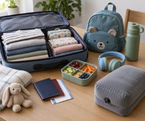 how to travel with kids on a long haul flight