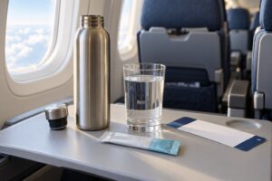 how to stay hydrated on a plane