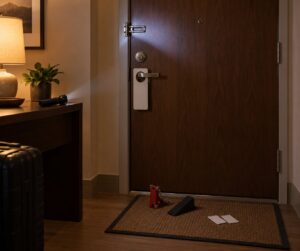 how to stay safe in a hotel room alone