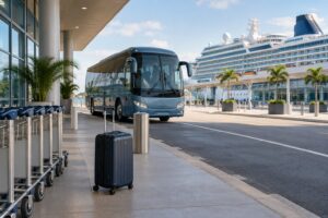 how to get to the cruise terminal from the airport