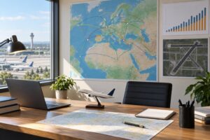 how flight routes are planned