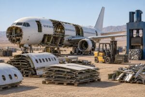 how airplanes are retired and scrapped