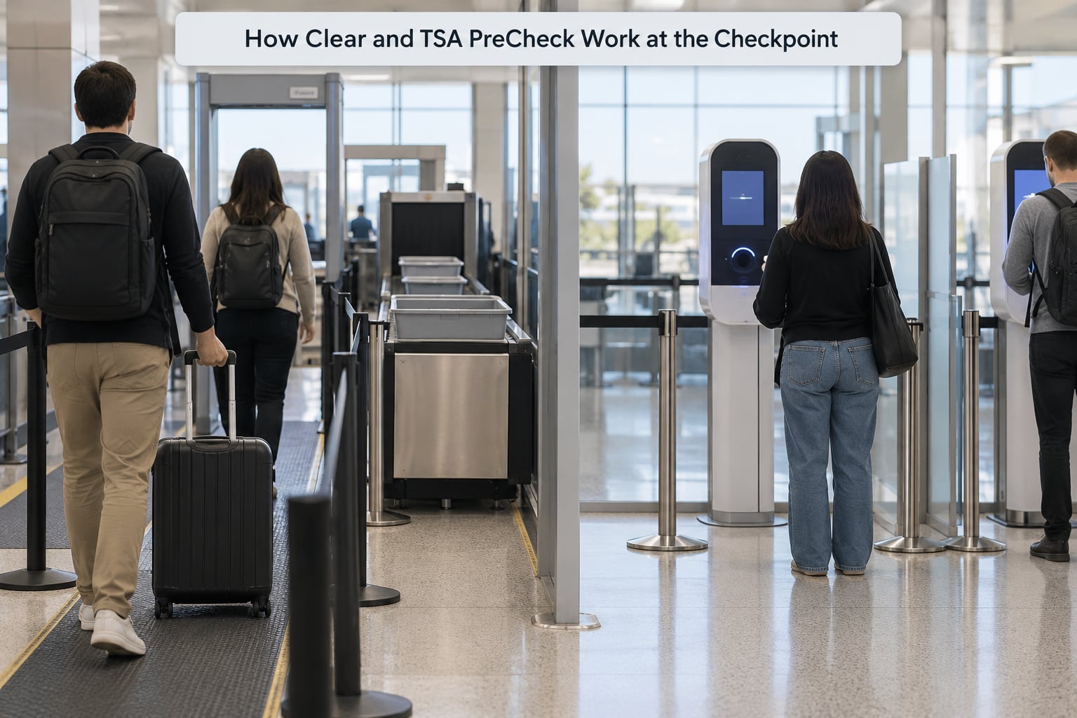 How Clear and TSA PreCheck Work at the Checkpoint
