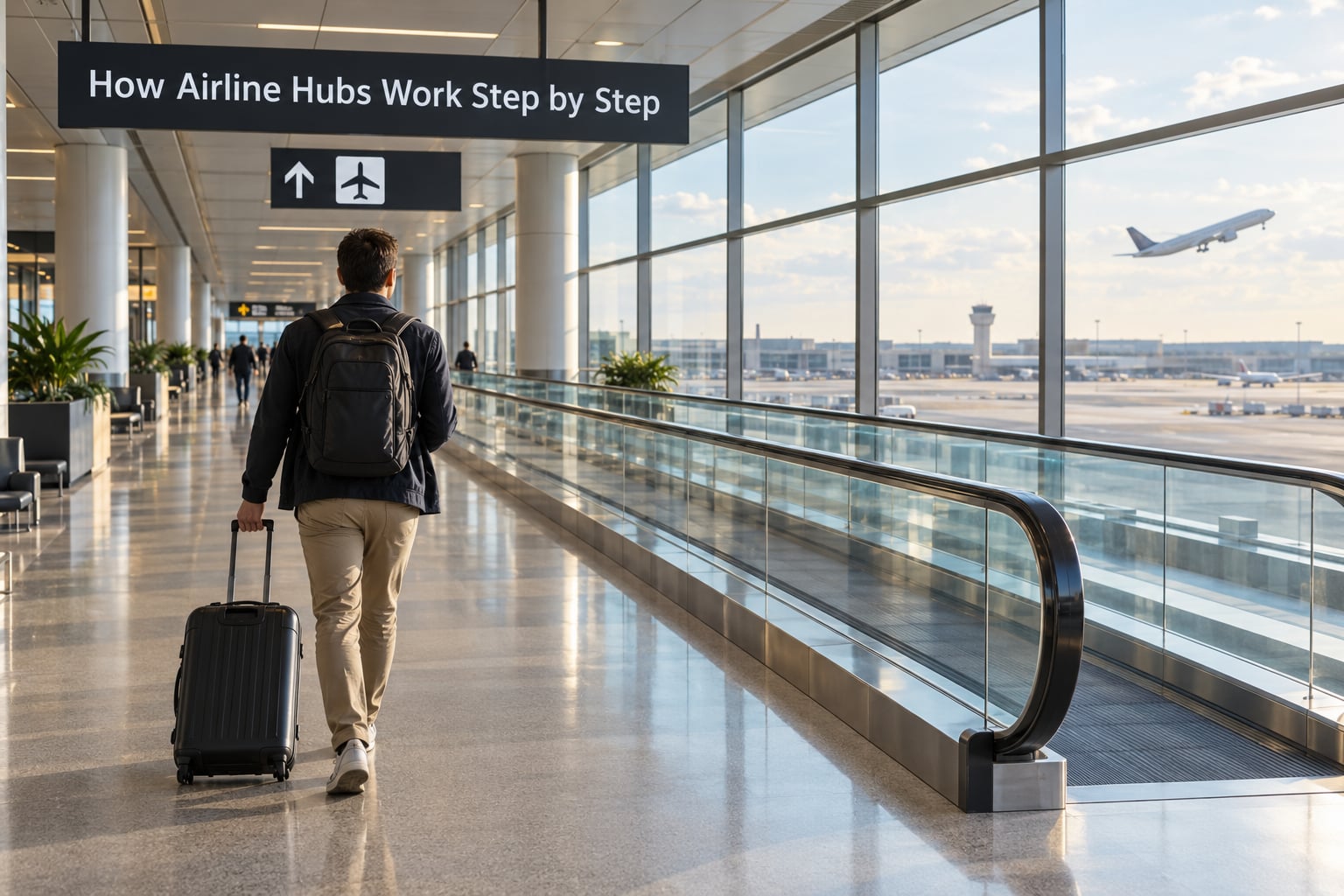 How Airline Hubs Work Step by Step
