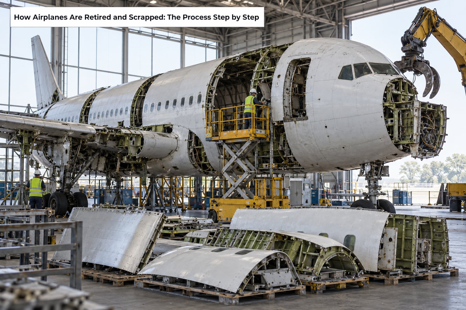 How Airplanes Are Retired and Scrapped: The Process Step by Step