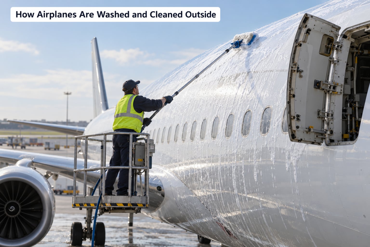 How Airplanes Are Washed and Cleaned Outside