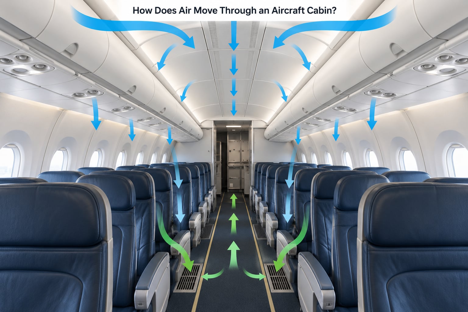 How Does Air Move Through an Aircraft Cabin?