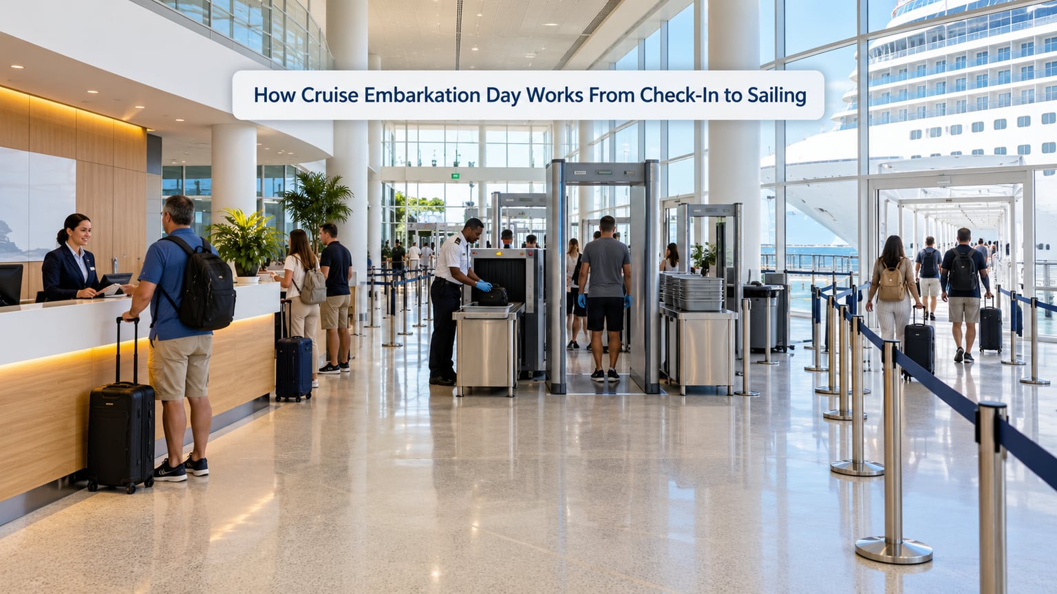How Cruise Embarkation Day Works From Check-In to Sailing
