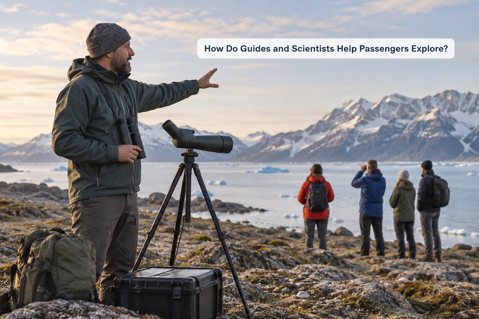 How Do Guides and Scientists Help Passengers Explore?