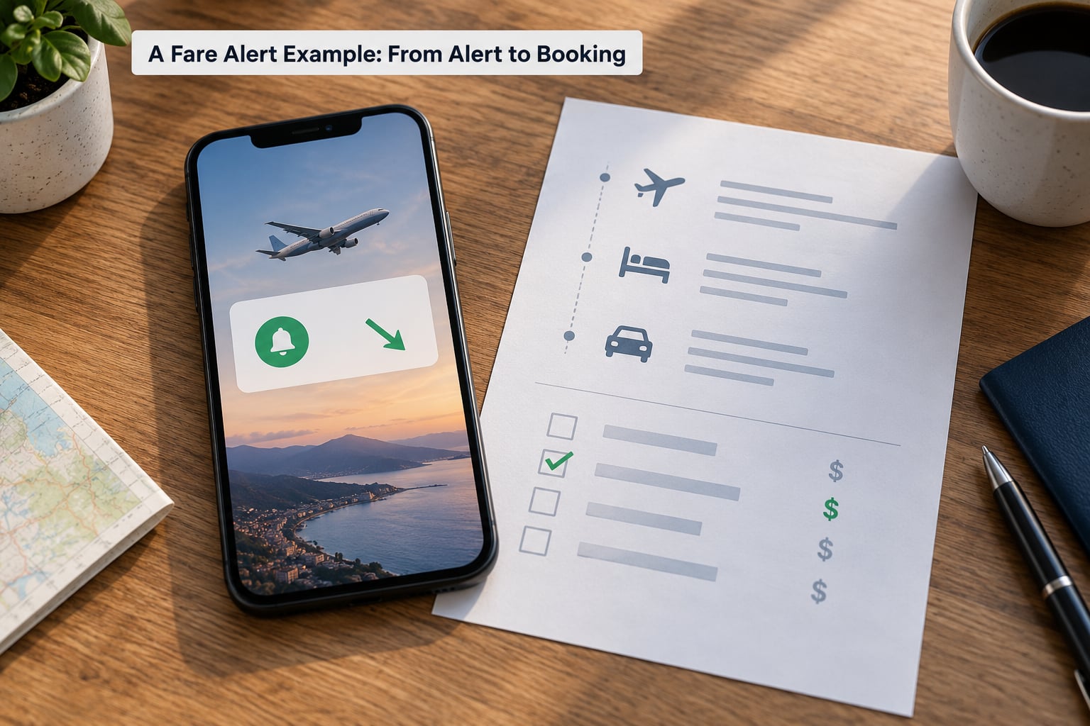 A Fare Alert Example: From Alert to Booking