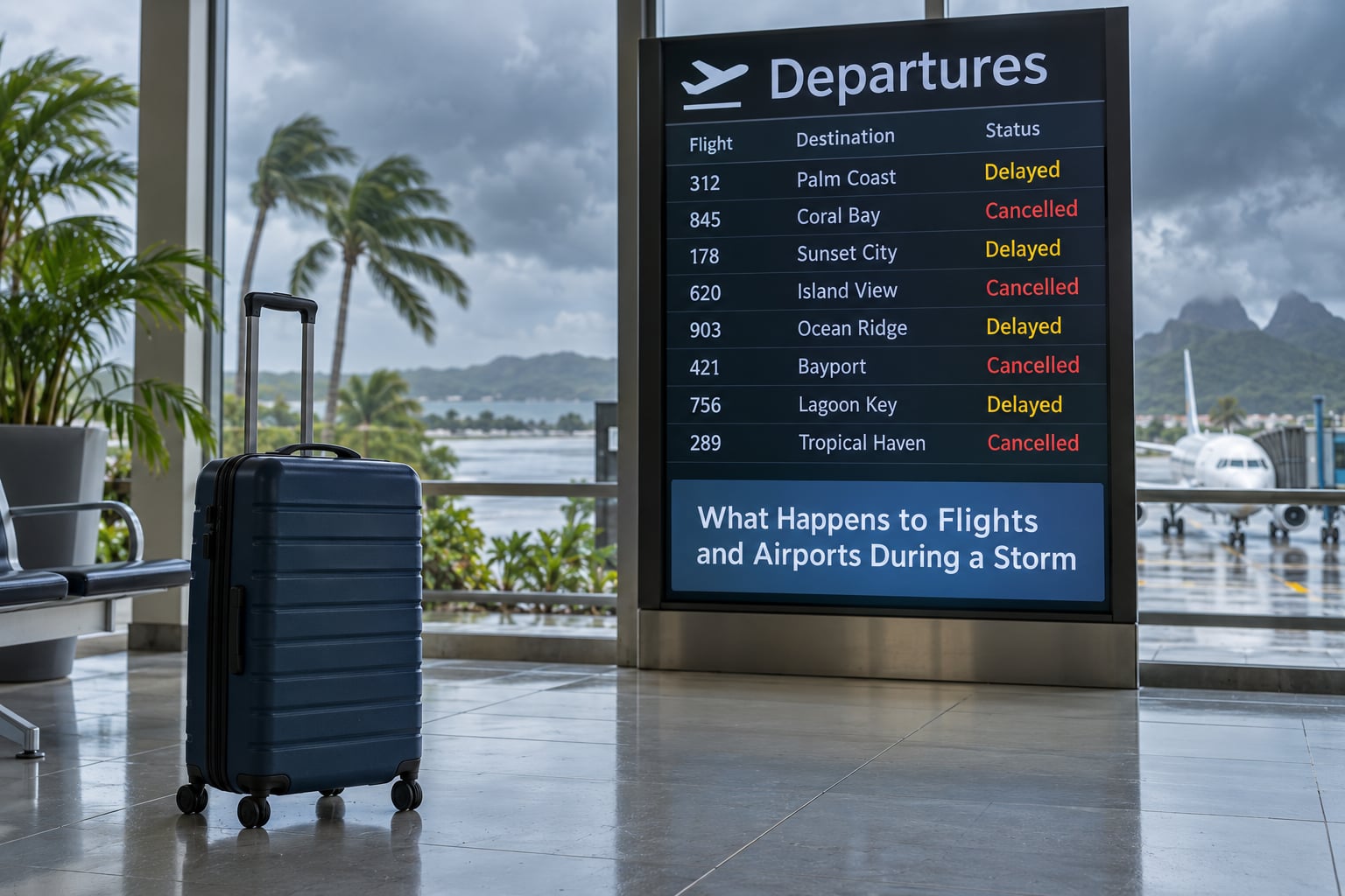 What Happens to Flights and Airports During a Storm