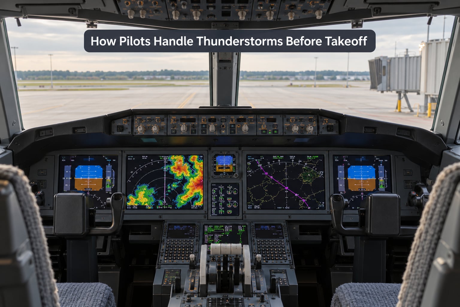 How Pilots Handle Thunderstorms Before Takeoff