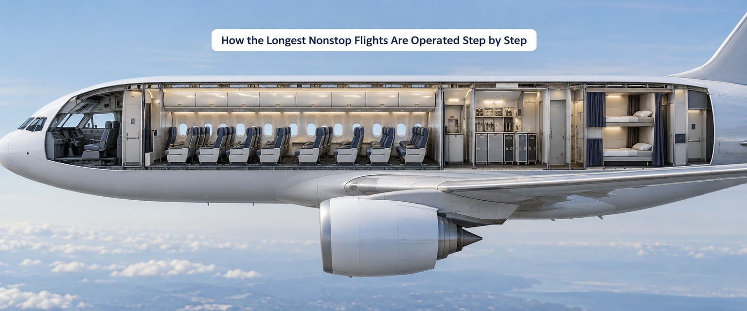 How the Longest Nonstop Flights Are Operated Step by Step