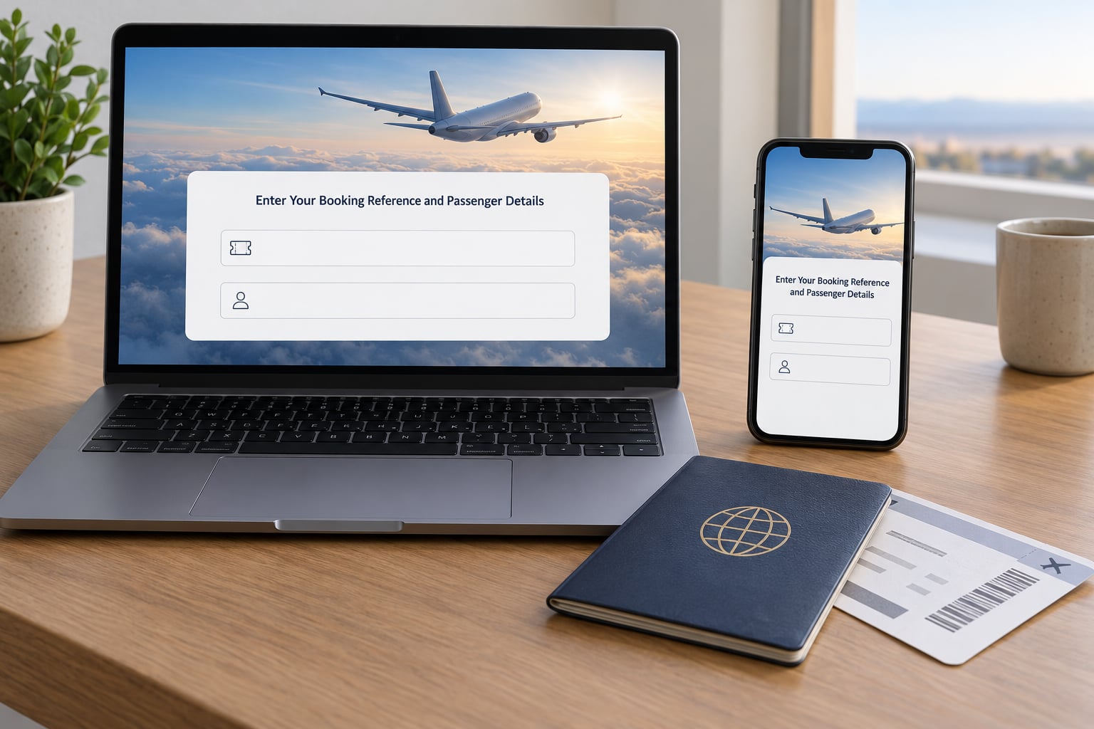 Enter Your Booking Reference and Passenger Details