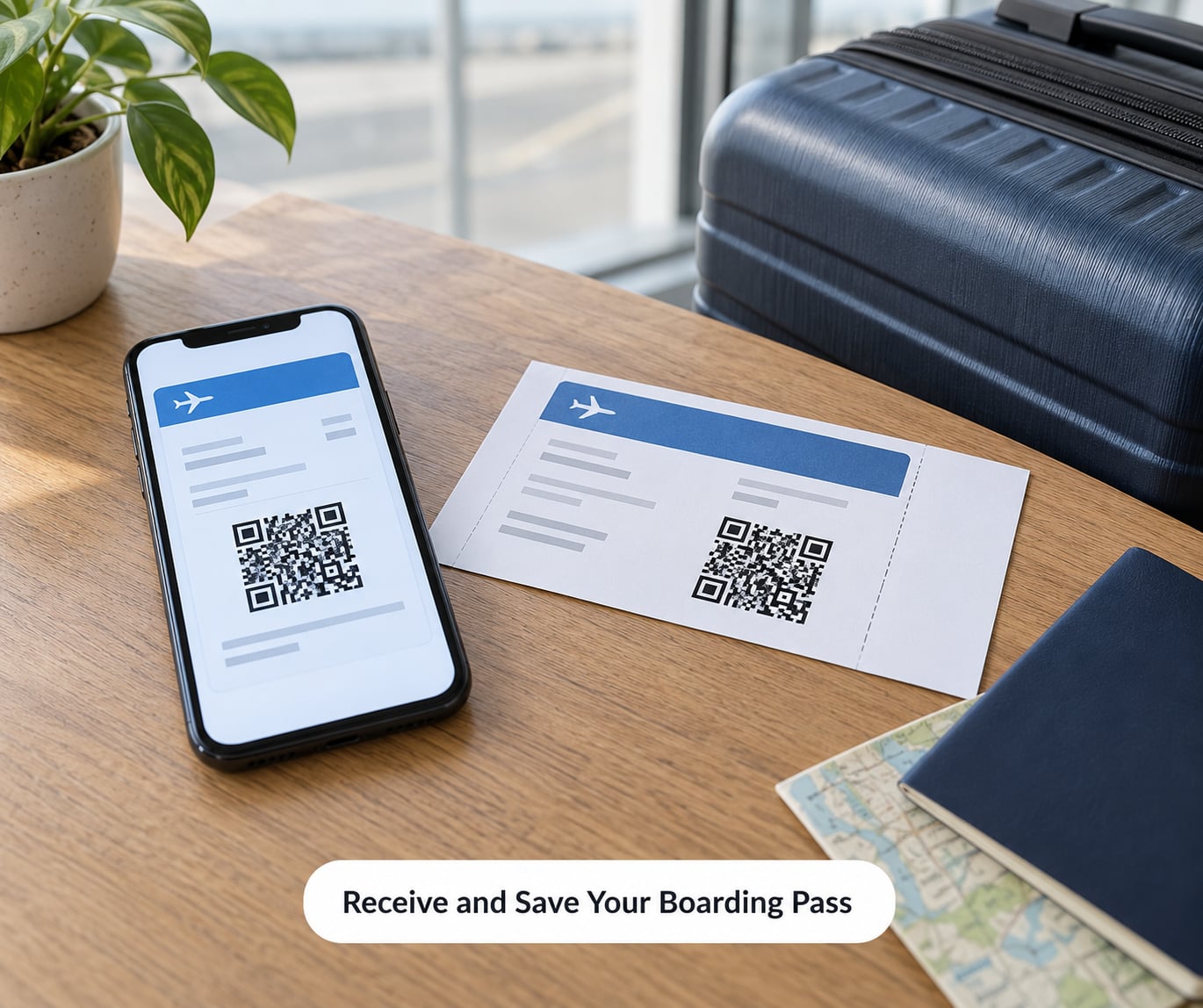 Receive and Save Your Boarding Pass
