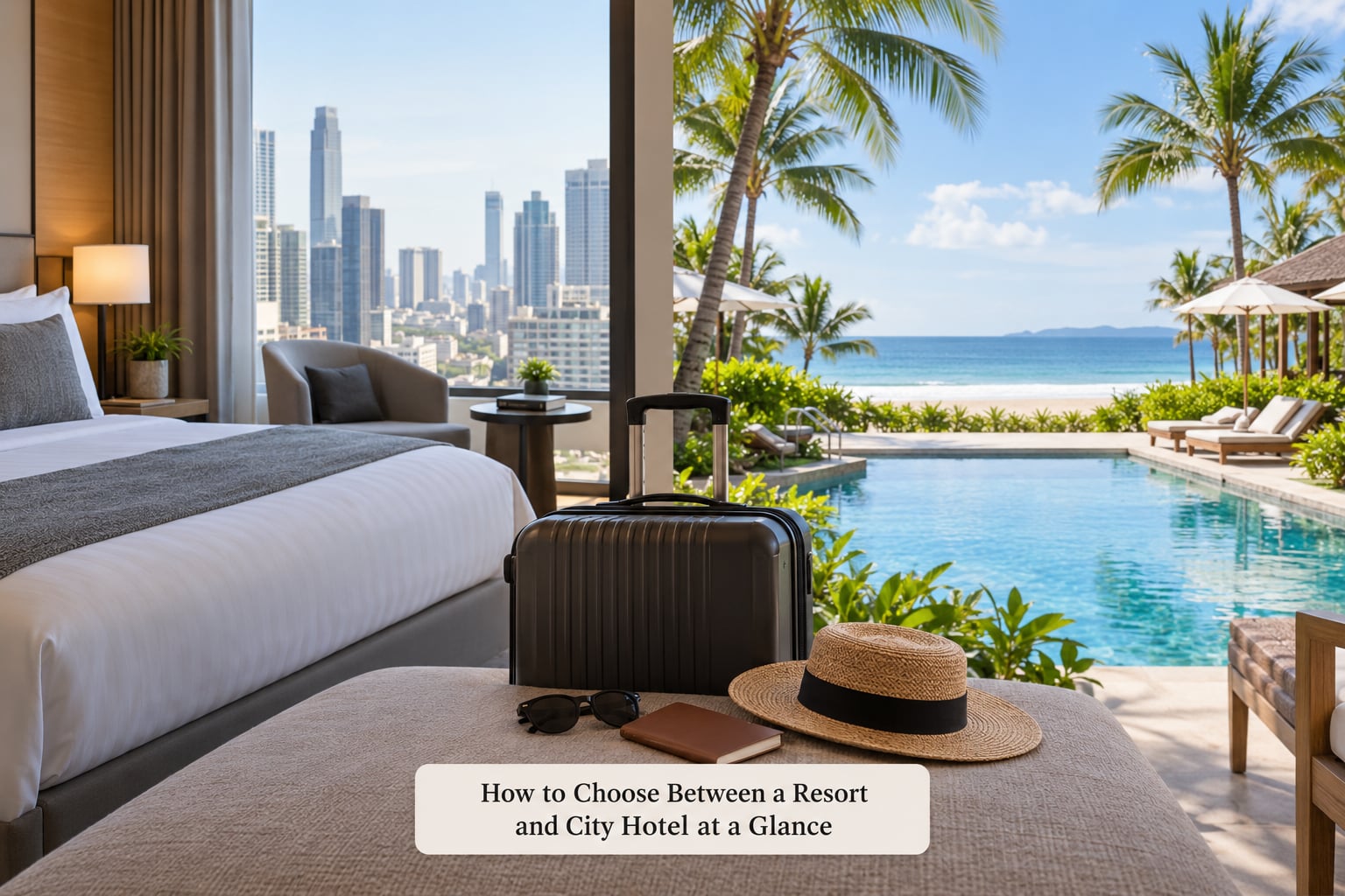 How to Choose Between a Resort and City Hotel at a Glance