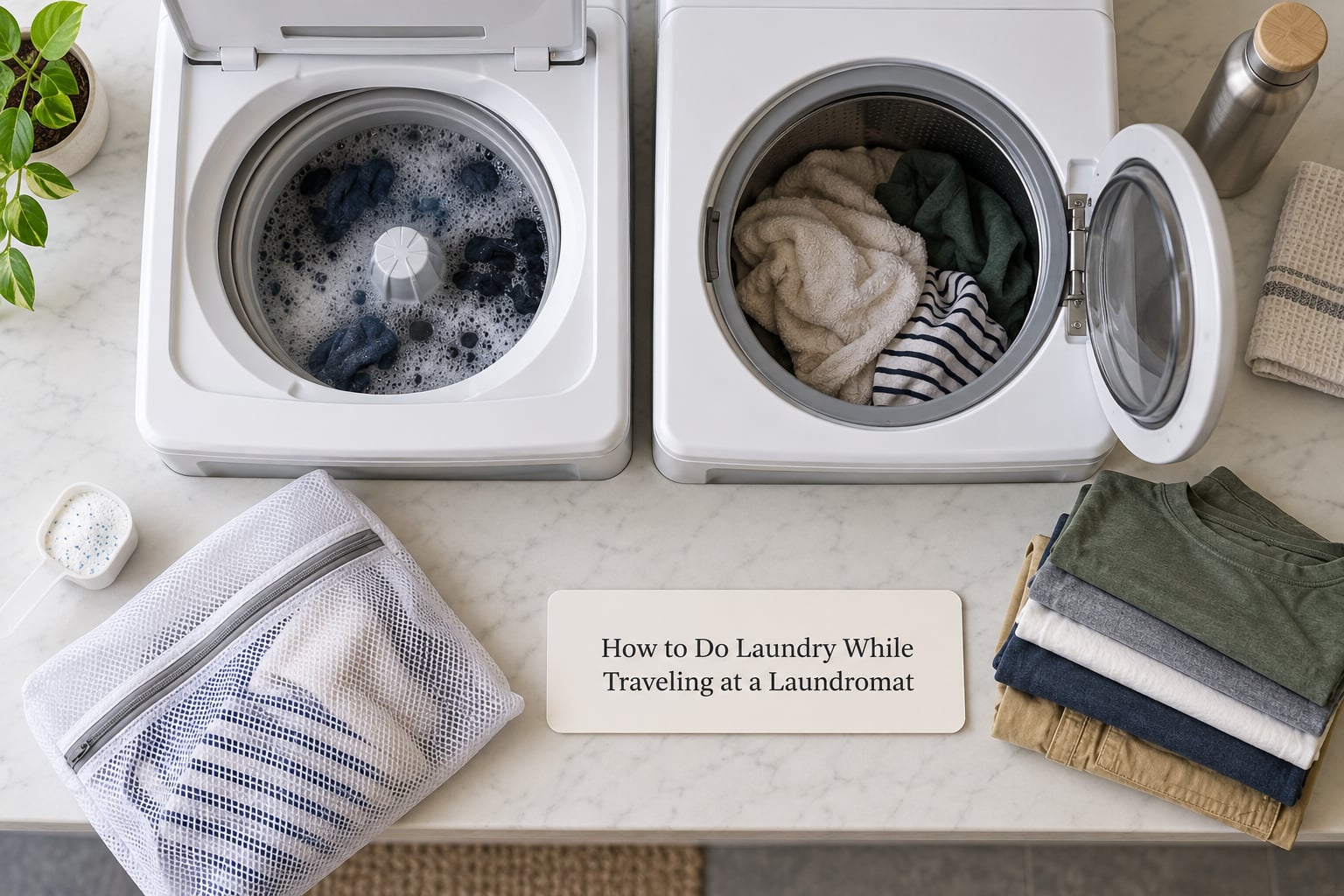 How to Do Laundry While Traveling at a Laundromat