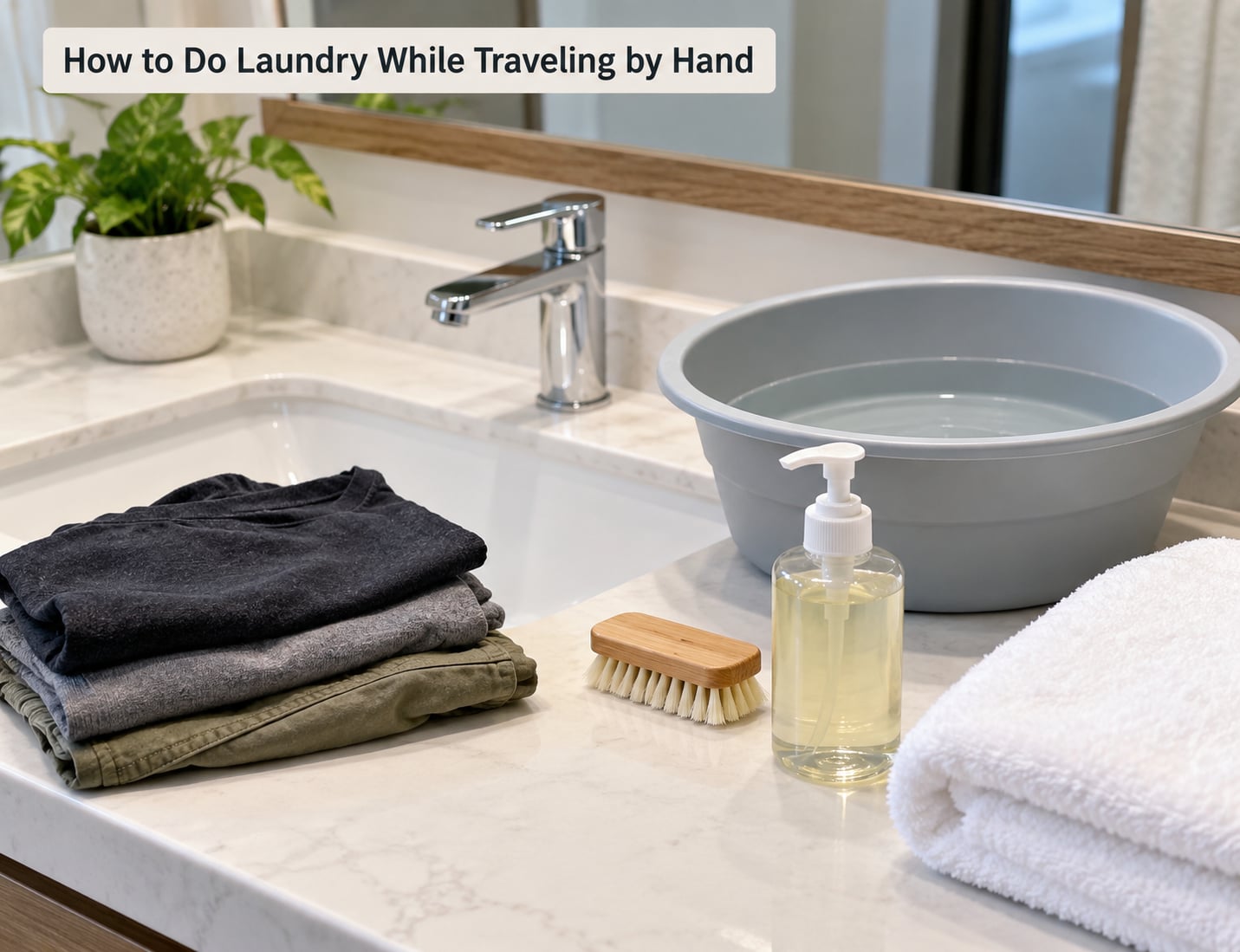 How to Do Laundry While Traveling by Hand