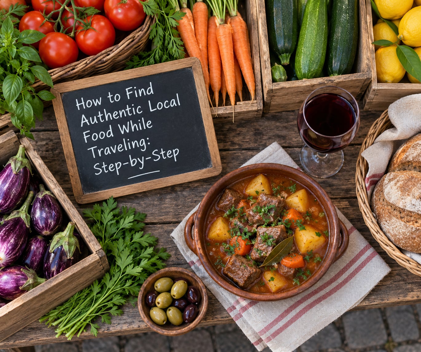How to Find Authentic Local Food While Traveling: Step-by-Step