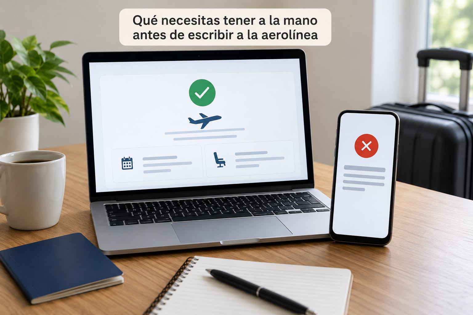 Qué necesitas tener a la mano antes de escribir a la aerolínea