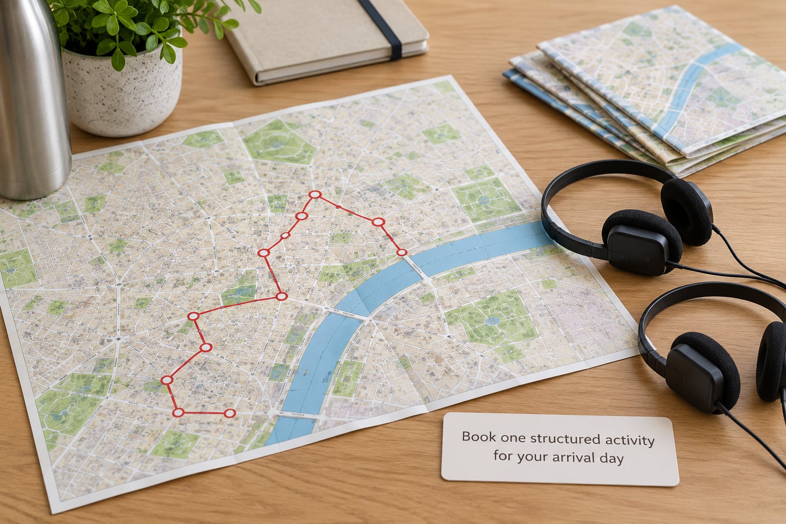 Book one structured activity for your arrival day