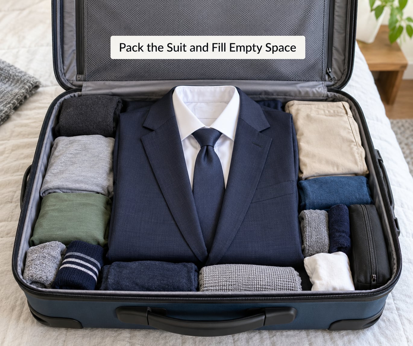 Pack the Suit and Fill Empty Space