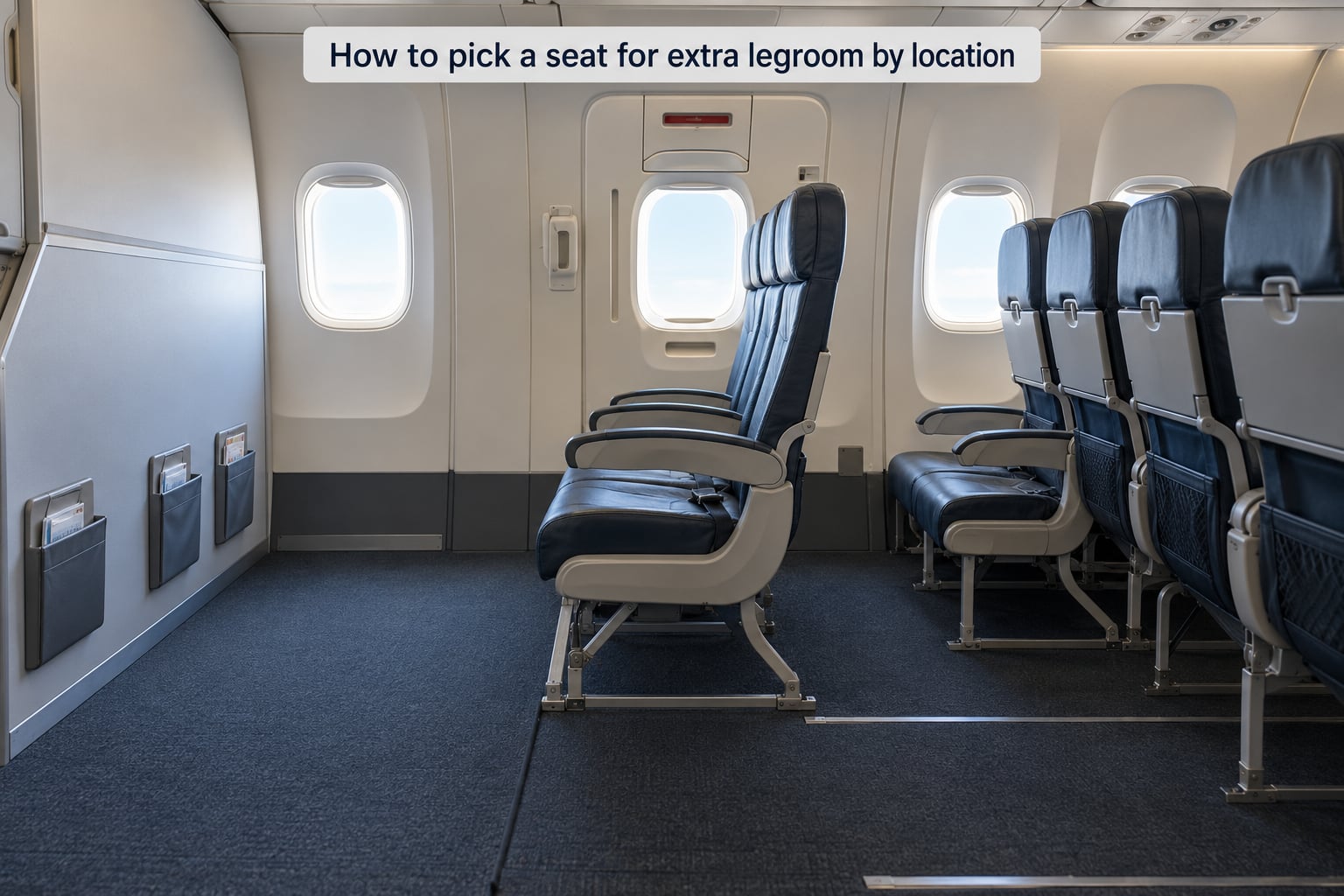 How to pick a seat for extra legroom by location