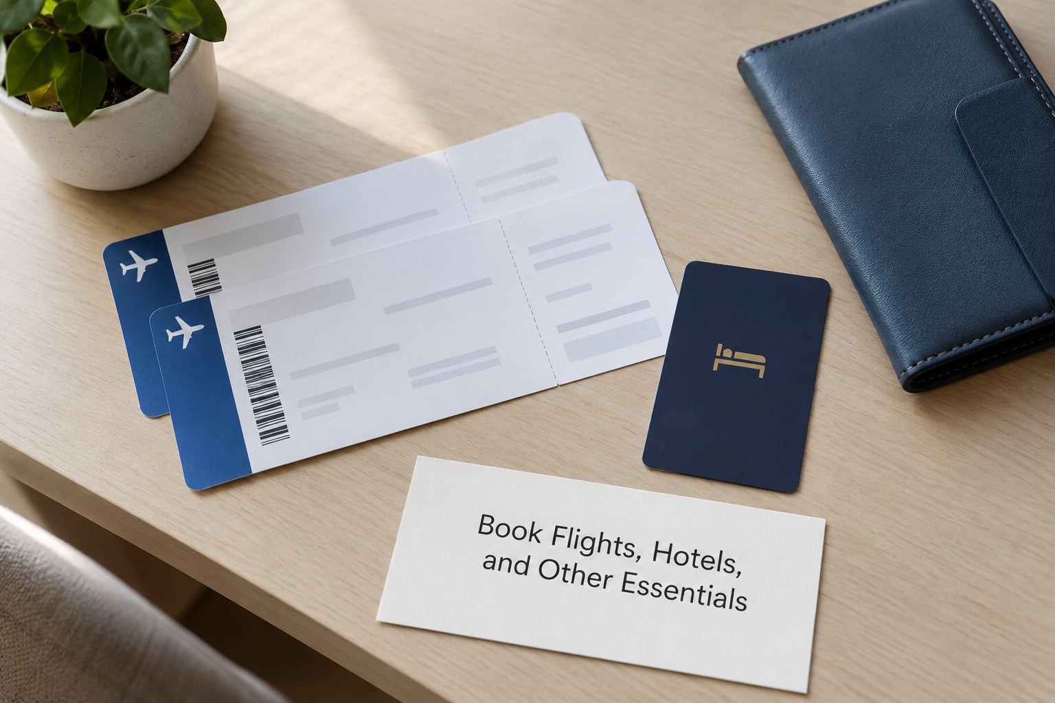 Book Flights, Hotels, and Other Essentials