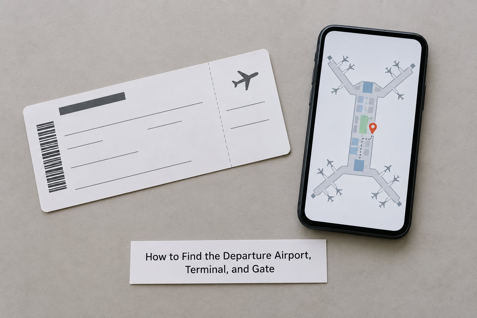 How to Find the Departure Airport, Terminal, and Gate