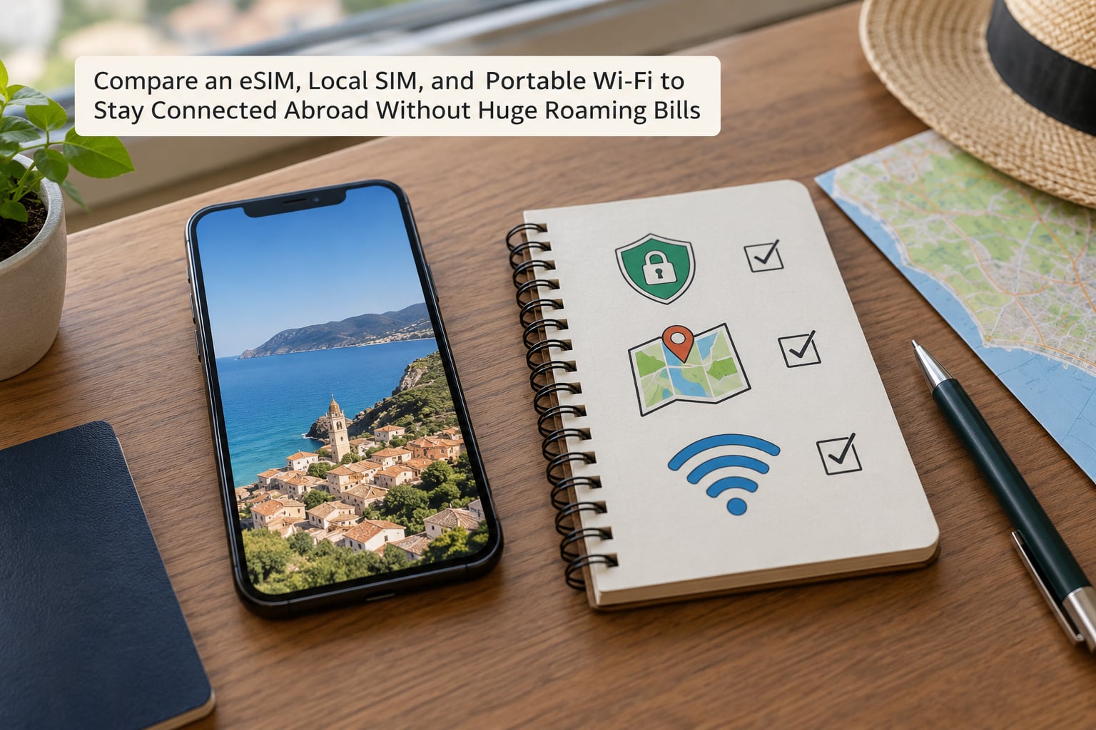 Compare an eSIM, Local SIM, and Portable Wi-Fi to Stay Connected Abroad Without Huge Roaming Bills