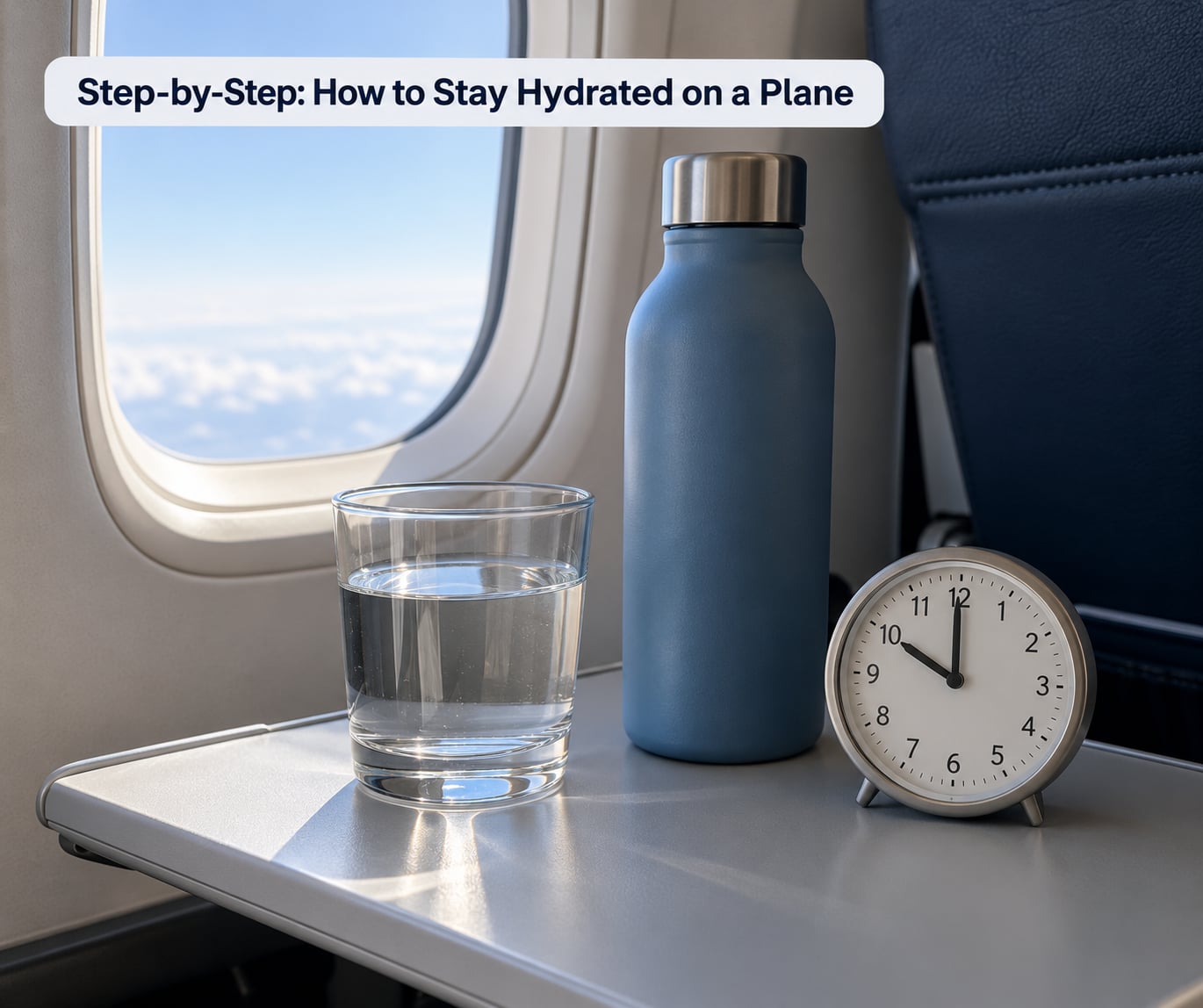 Step-by-Step: How to Stay Hydrated on a Plane