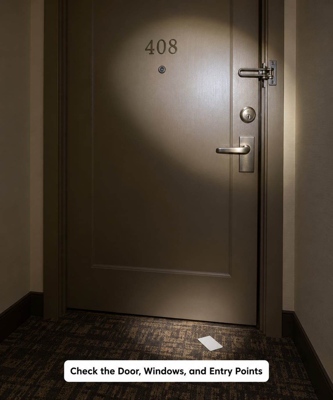 Check the Door, Windows, and Entry Points
