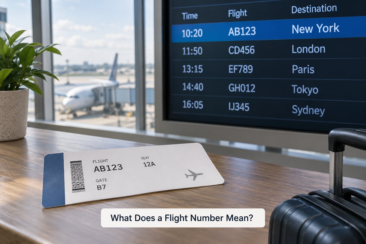 What Does a Flight Number Mean?