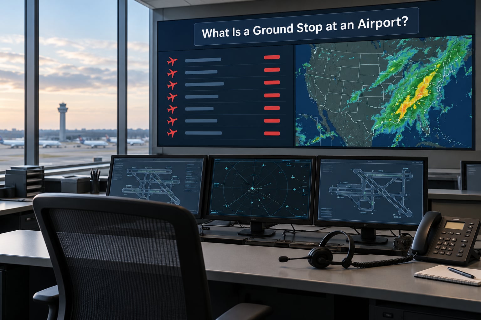 What Is a Ground Stop at an Airport?
