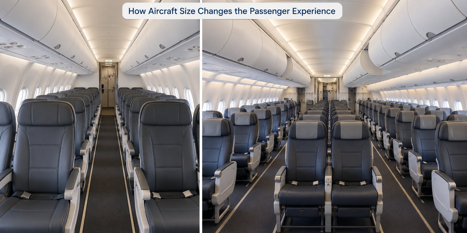 How Aircraft Size Changes the Passenger Experience