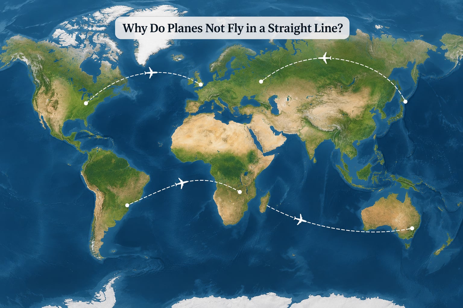 Why Do Planes Not Fly in a Straight Line?