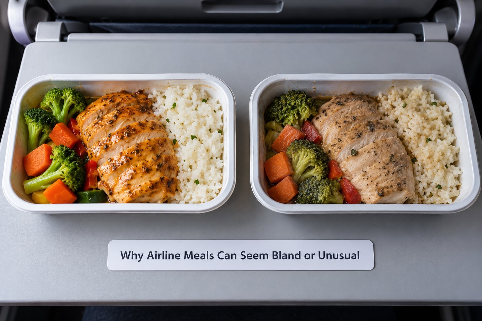 Why Airline Meals Can Seem Bland or Unusual